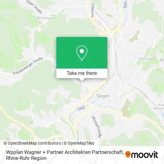Карта Wpplan Wagner + Partner Architekten Partnerschaft