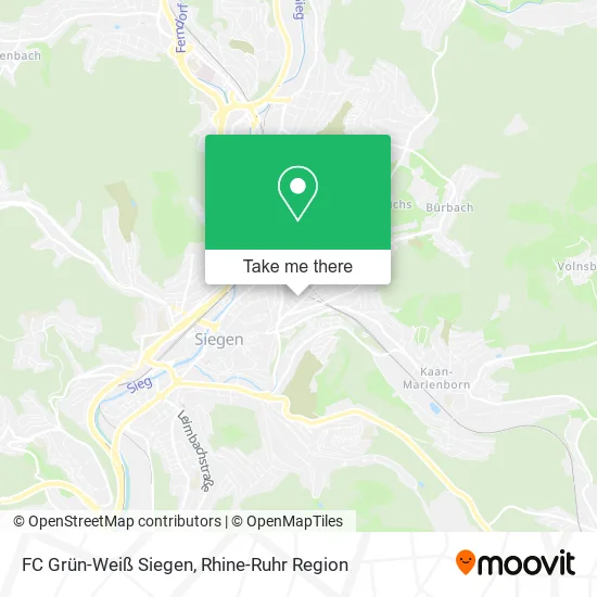 Карта FC Grün-Weiß Siegen