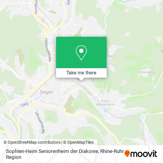 Sophien-Heim Seniorenheim der Diakonie map