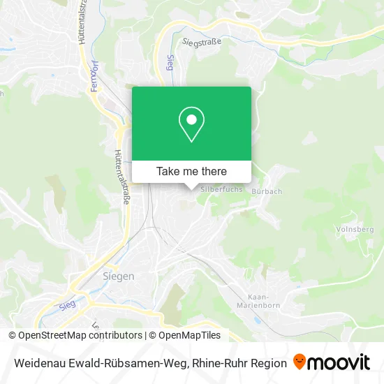 Карта Weidenau Ewald-Rübsamen-Weg