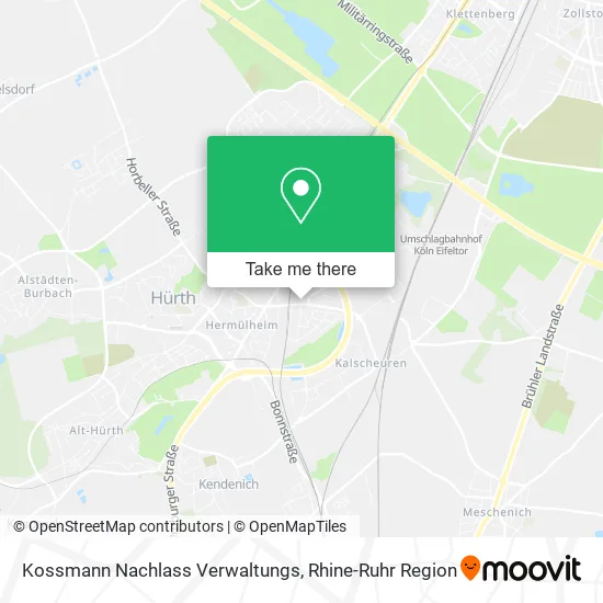 Карта Kossmann Nachlass Verwaltungs