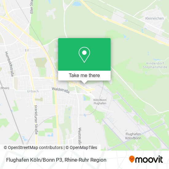 Flughafen Köln/Bonn P3 map