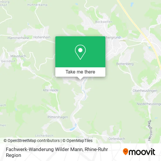 Карта Fachwerk-Wanderung Wilder Mann