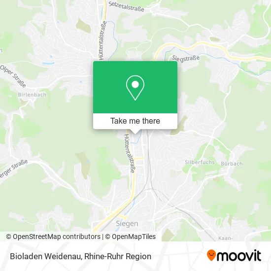 Карта Bioladen Weidenau
