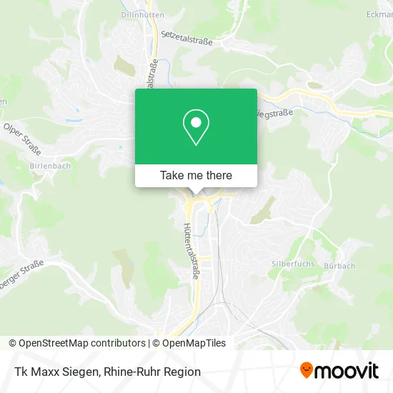 Карта Tk Maxx Siegen