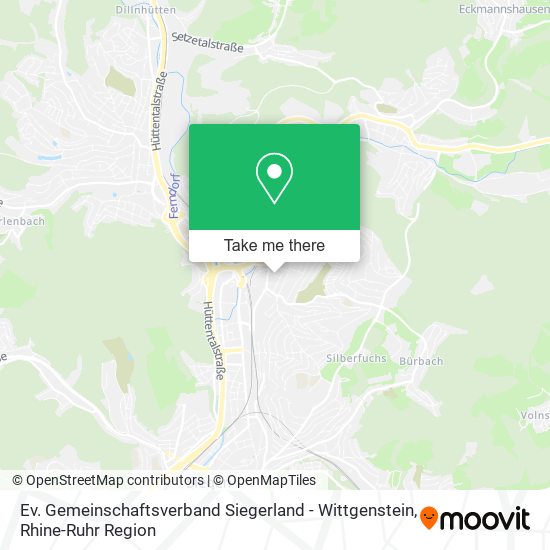 Ev. Gemeinschaftsverband Siegerland - Wittgenstein map