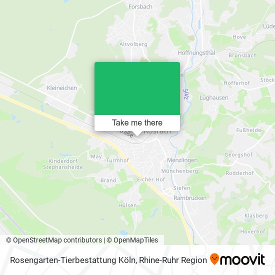 Rosengarten-Tierbestattung Köln map