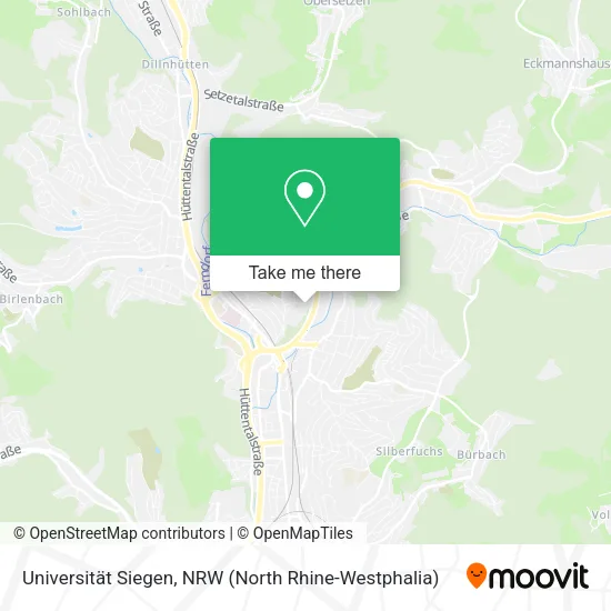 Карта Universität Siegen