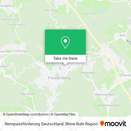 Rennpassförderung Deutschland map