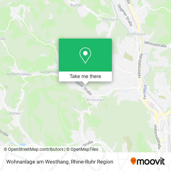 Wohnanlage am Westhang map