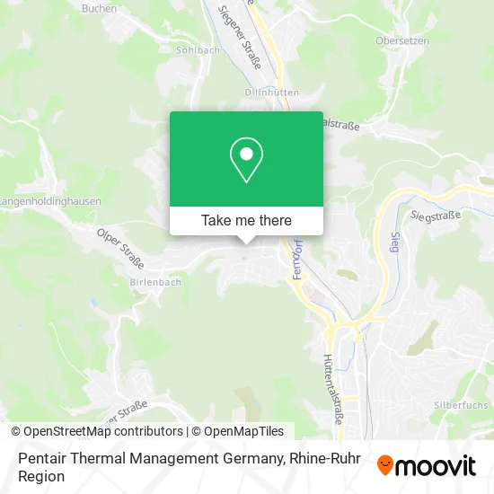 Карта Pentair Thermal Management Germany