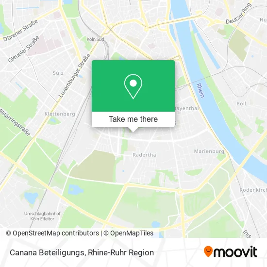 Карта Canana Beteiligungs