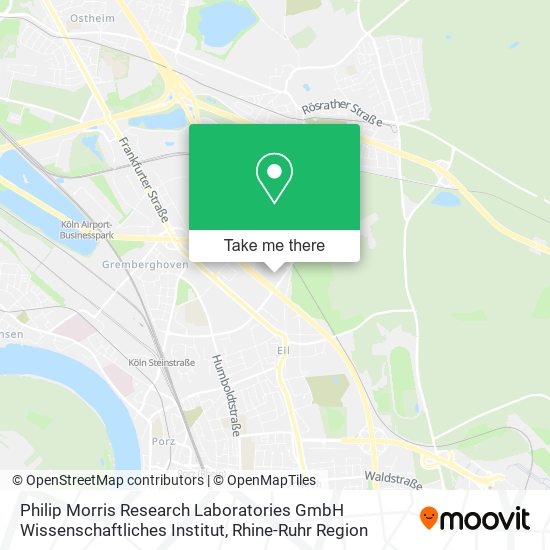 Philip Morris Research Laboratories GmbH Wissenschaftliches Institut map