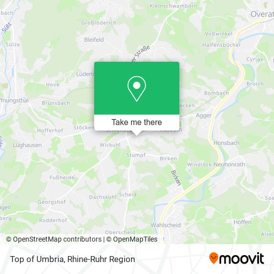 Top of Umbria map