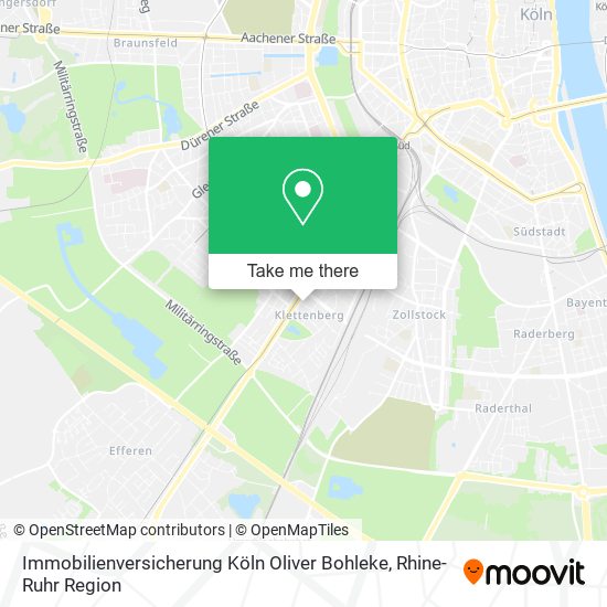 Карта Immobilienversicherung Köln Oliver Bohleke