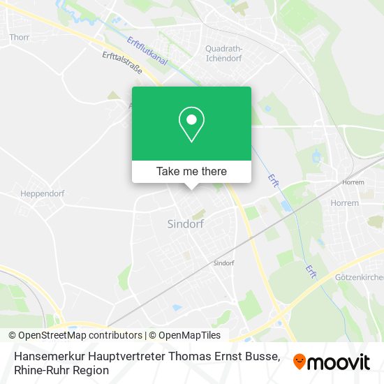 Карта Hansemerkur Hauptvertreter Thomas Ernst Busse