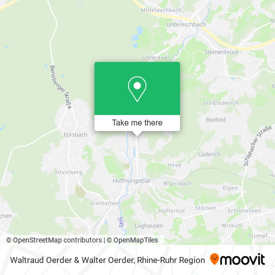 Waltraud Oerder & Walter Oerder map