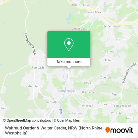 Waltraud Oerder & Walter Oerder map