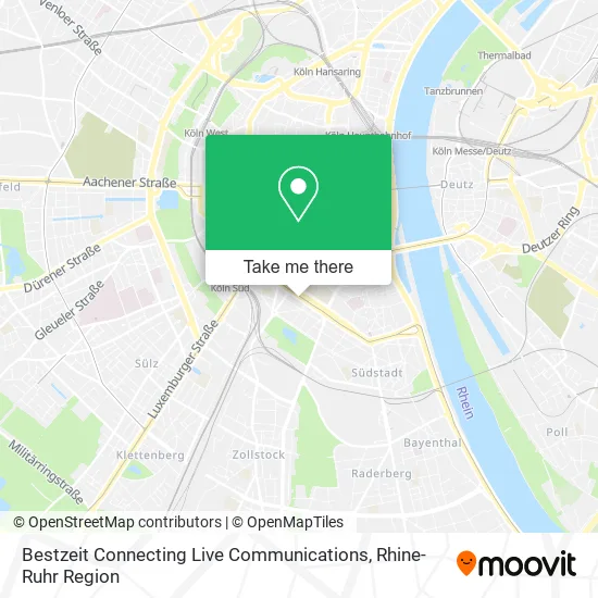 Карта Bestzeit Connecting Live Communications