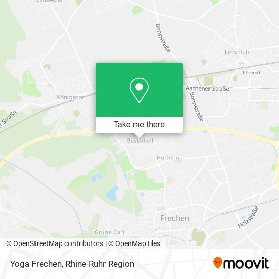 Yoga Frechen map