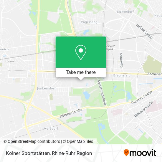 Kölner Sportstätten map