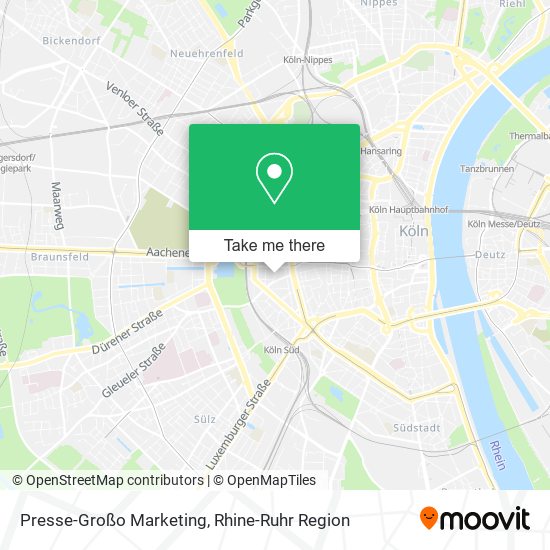 Карта Presse-Großo Marketing