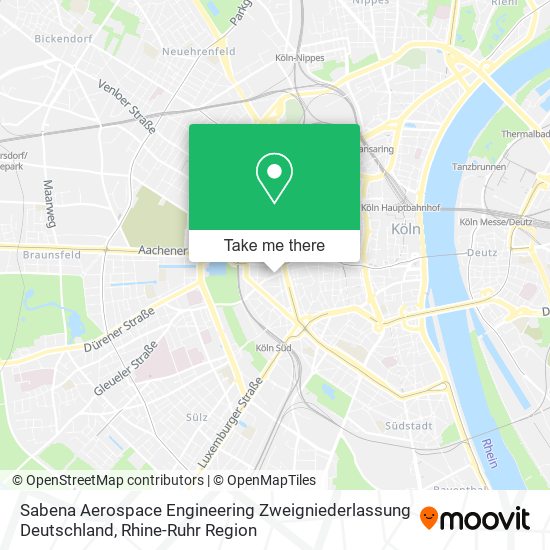 Sabena Aerospace Engineering Zweigniederlassung Deutschland map