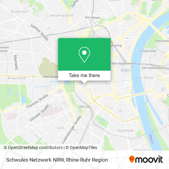 Карта Schwules Netzwerk NRW