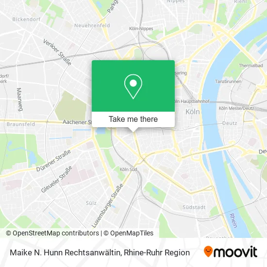Карта Maike N. Hunn Rechtsanwältin