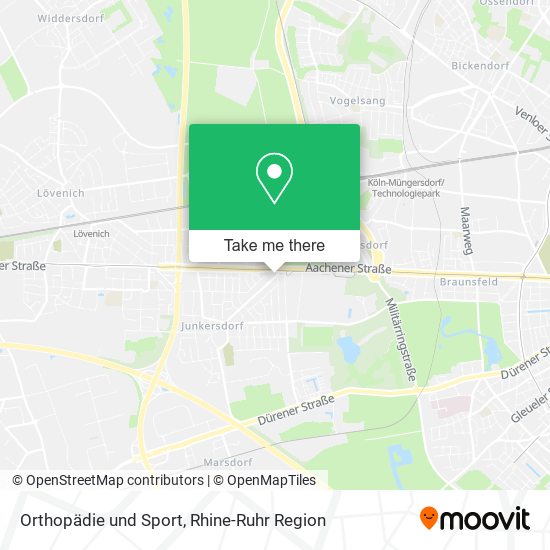 Orthopädie und Sport map