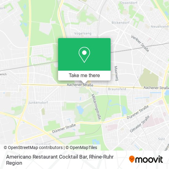 Americano Restaurant Cocktail Bar map