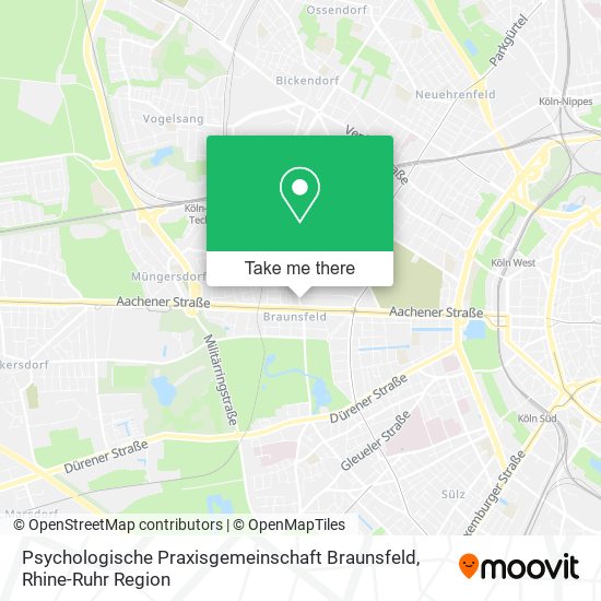 Карта Psychologische Praxisgemeinschaft Braunsfeld