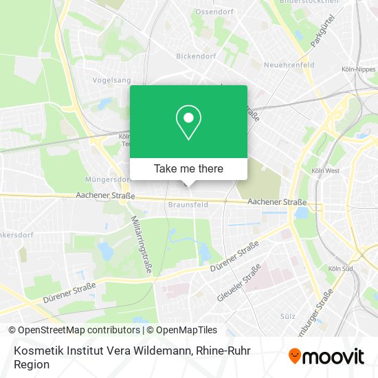 Kosmetik Institut Vera Wildemann map