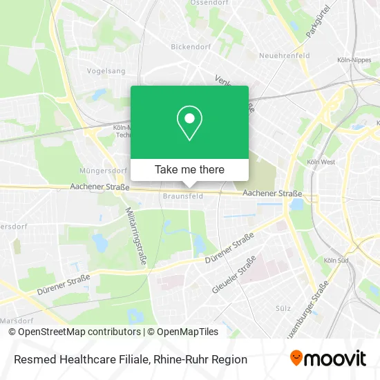 Карта Resmed Healthcare Filiale