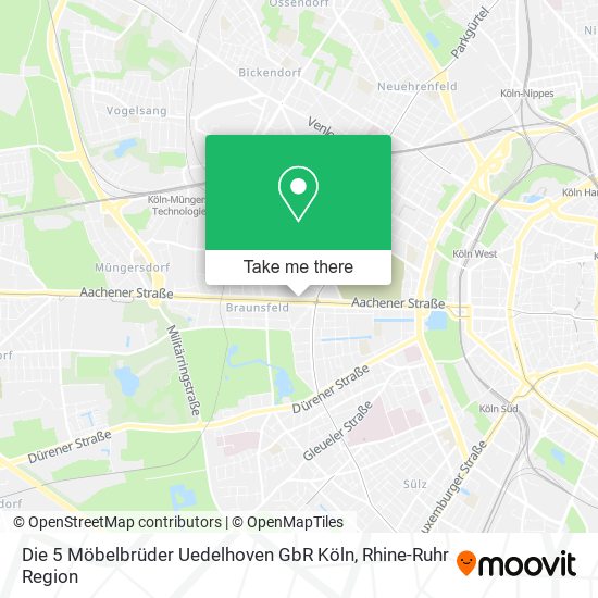 Карта Die 5 Möbelbrüder Uedelhoven GbR Köln