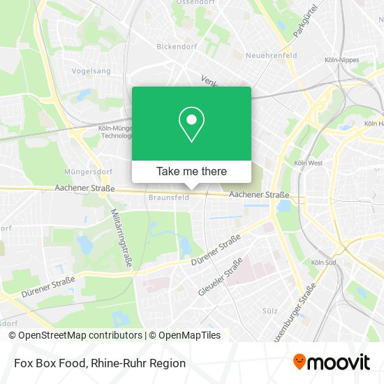 Fox Box Food map