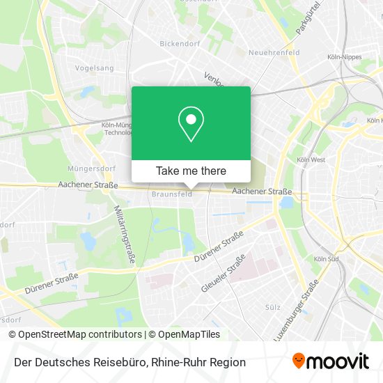 Der Deutsches Reisebüro map