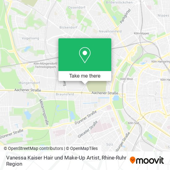 Vanessa Kaiser Hair und Make-Up Artist map