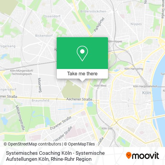 Systemisches Coaching Köln - Systemische Aufstellungen Köln map