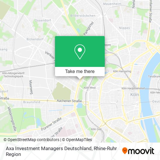 Axa Investment Managers Deutschland map