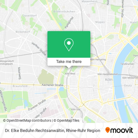 Карта Dr. Elke Beduhn Rechtsanwältin