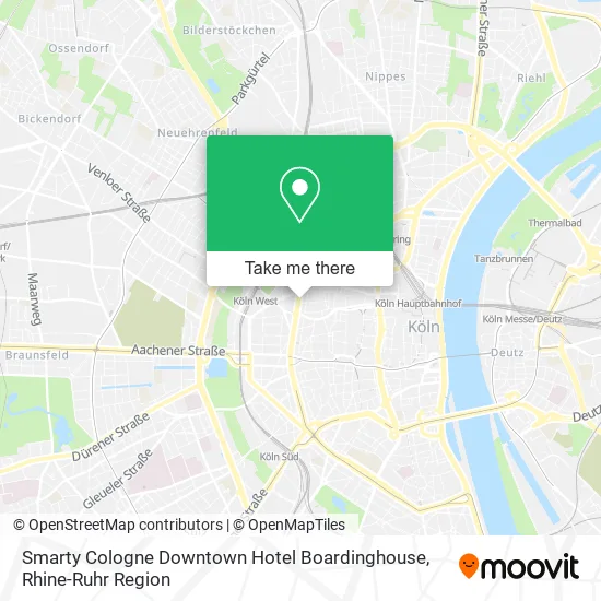 Карта Smarty Cologne Downtown Hotel Boardinghouse