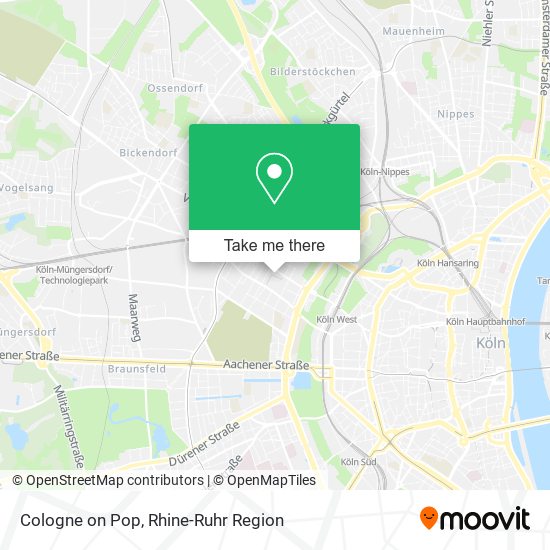 Cologne on Pop map