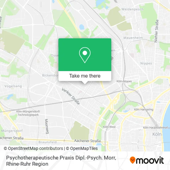 Карта Psychotherapeutische Praxis Dipl.-Psych. Morr