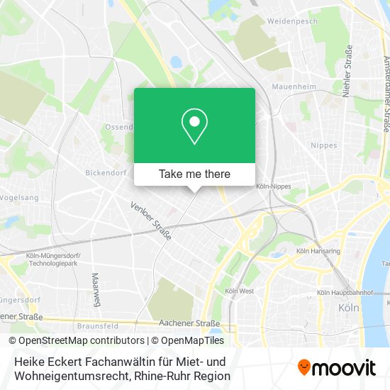 Карта Heike Eckert Fachanwältin für Miet- und Wohneigentumsrecht