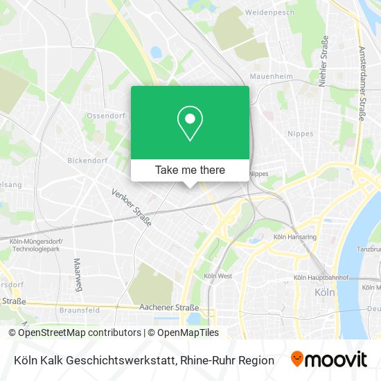 Карта Köln Kalk Geschichtswerkstatt