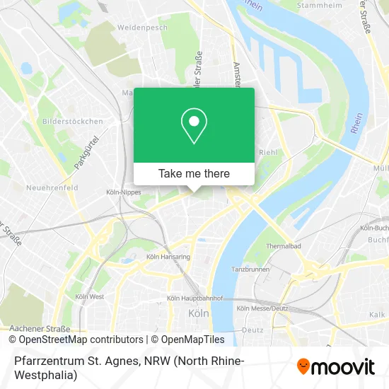 Pfarrzentrum St. Agnes map