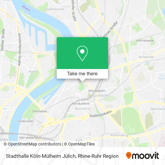 Карта Stadthalle Köln-Mülheim Jülich