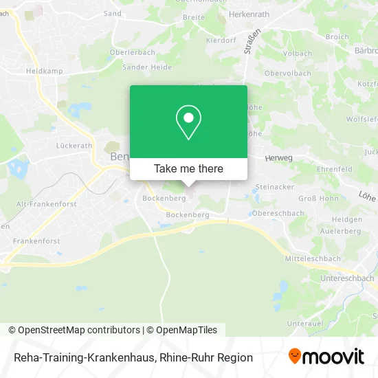 Reha-Training-Krankenhaus map