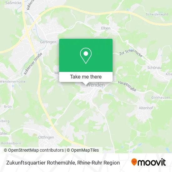 Карта Zukunftsquartier Rothemühle